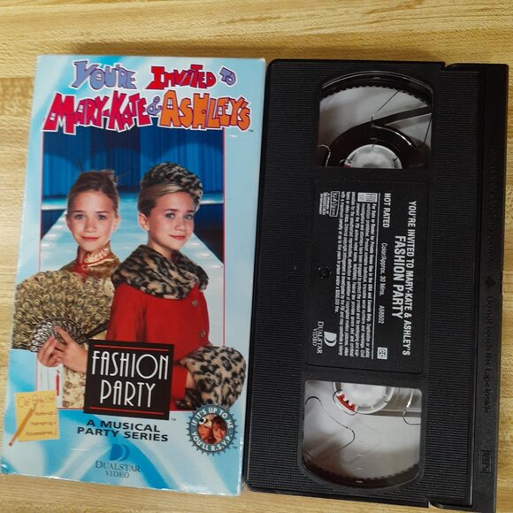 You're Invited To Mary Kate & Ashley's Fashion Party VHS 1999 Y2K Retro Kids - Picture 5 of 6